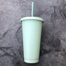 Load image into Gallery viewer, 24oz Solid Sky Blue Cold Cups
